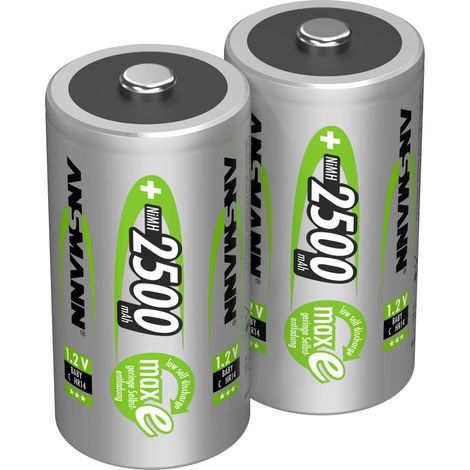 Ansmann maxE HR14 Batteria ricaricabile 1/2 Torcia (C) NiMH 2500 mAh 1.2 V 2 pz.