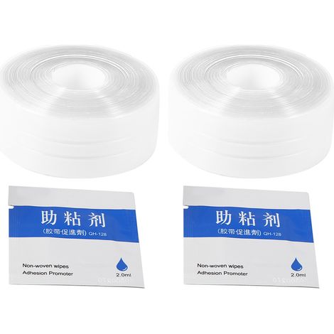 Ruban adhésif imperméable et anti-moisissure, adhésif acrylique PVC, bandes d'étanchéité pour cuisine et salle de bain, mastic pour joints de cuisinière, bandes d'étanchéité pour salle de bain (1/5)