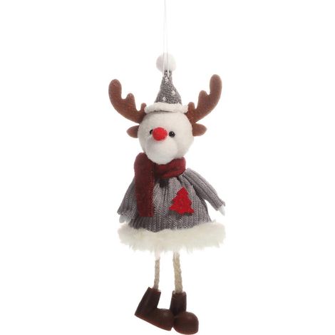pendentif sapin de Noël, adorable poupée à suspendre, décoration créative pour fête de Noël-18x8cm