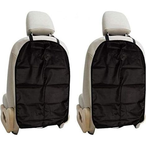 Lot de 2 protège-dossiers de voiture 45×66 cm, tapis anti-coup de pied enfant, imperméables, faciles à nettoyer (1/5)