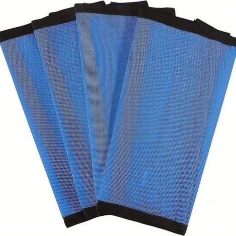 Protectores de patas de malla de 4 piezas para caballos, reutilizables, transpirables y ajustables, color gris (1/5)