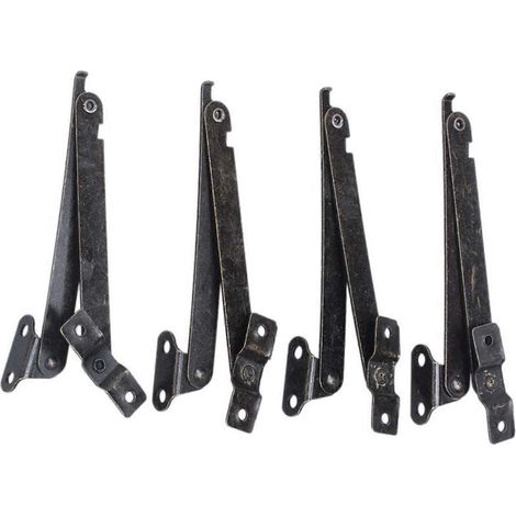 Charnière de support de couvercle pliant rotatif pour boîte à meubles de 10 cm de long, lot de 4 (1/5)