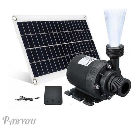 Solar Water Pump 50W 800L/H 12V DC Family Garden Fountain Low Noise (1/4)