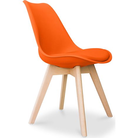 Esszimmerstuhl - skandinavischer Stil - Denisse Orange