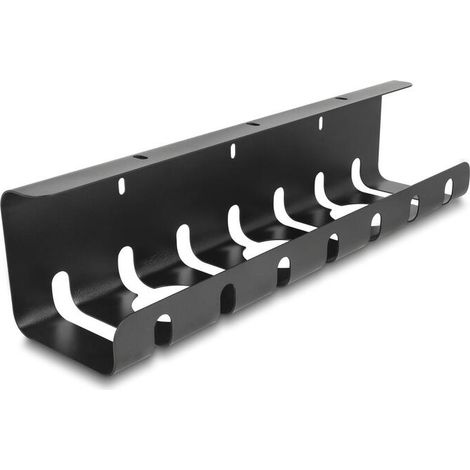 Delock 88031 soporte de cables para montaje debajo de la mesa negro juego de 2 piezas (1/4)