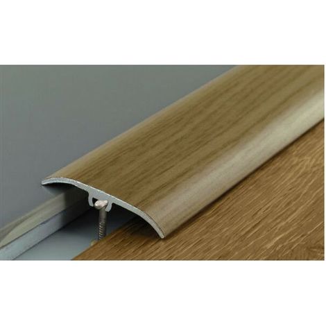 Seuil de porte multi-niveaux en aluminium anodisé – Finition wenge – Dimensions 41mm x 930mm – Adapté pour différences de niveau 7-20mm