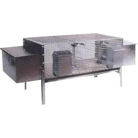 Gabbia Per Conigli Due Nidi Fattrici Tipo Lusso - cm.160x50x60h