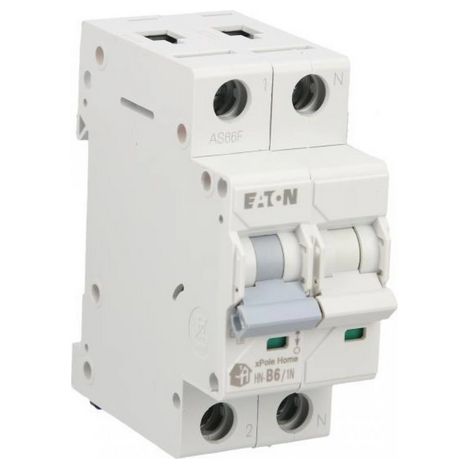 Interruttore automatico 1P+NB 6A 6kA AC xPole Home HN-B6/1N 194838