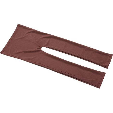 Serre-tête boucleur sans chaleur en tissu élastique, réducteur de fourches, coiffeur nocturne, brun, pour cheveux longs (1/5)