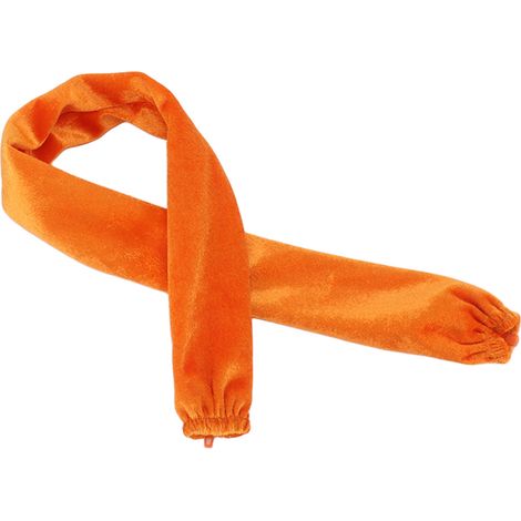 Housse anti-poussière pour chaînes métalliques, 60 cm de long, 5 cm de large, avec fermeture éclair, orange (1/5)