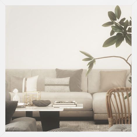 Miroir Mural Rectangulaire Verre Blanc 50 x 50 cm (1/5)