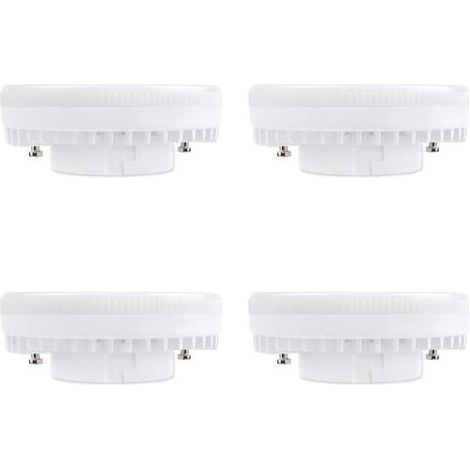 Spot LED GX53 9W Blanc Chaud 3000K, 900LM, AC 230V, Equivalent CFL GX53 15-18W, 120° Ampoule Réflecteur LED GX53 pour Meuble Cuisine/Armoire, non-dimmable, lot de 4 [Classe énergétique A+] (1/5)