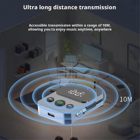 Émetteur-récepteur Bluetooth 5.3, adaptateur auxiliaire, technologie A2DP (1/5)