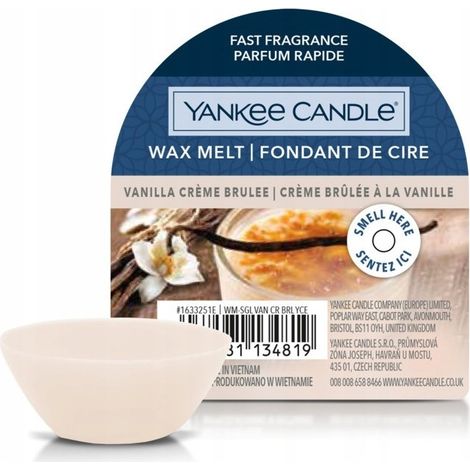 Yankee Candle Vanille-Crème-Brûlée-Wachs 22 g (1/2)