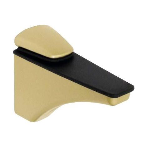 euro soporte estante para cristal y madera. regulable de 0 a 40mm. elegir acabado. acabado oro (1/2)