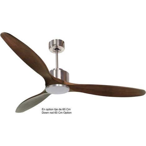 Modulo de KlassFan - Super déstratificateur d'air, Chrome et bois . idéal pour 70 à 90 m²  DC3P5DW166