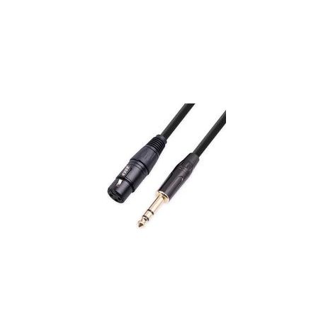 Câble XLR vers jack 6,35 mm (1/4"), câble audio XLR 3 broches vers jack 6,35 mm (1/4"), longueur : 1 à 10 m (3 m).