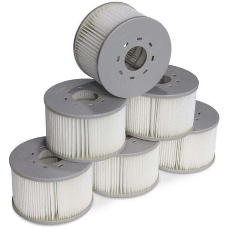 Lot de 6 filtres pour spas gonflables MSPA V2 Ø106cm – Cartouches filtrantes 90 plis – Filtration efficace pour spa gonflable
