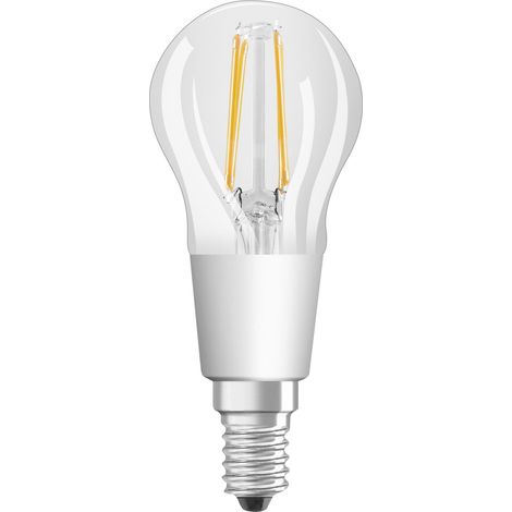 LEDVANCE Ampoule LED intelligente avec Wifi, culot E14, gradable, blanc chaud (2700K), forme de goutte, filament clair, remplacement des ampoules de 75W, contrôlable avec Alexa, Google et App, 1-pack (1/4)