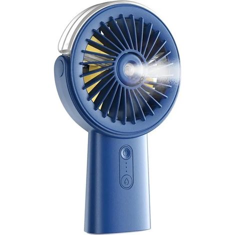 Ventilateur Portable avec Brumisateur 4000mAh Rechargeable Power Bank 2-en-1 3 Vitesses Voyage Maison Bureau Extérieur (1/5)