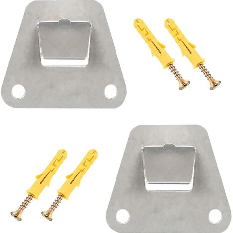 Set mit 2 Wandventilator-Montagehalterungen, verdeckte Halterung mit Schrauben, robustes Befestigungselement für Küchenabzugshauben und oszillierende Ventilatoren (1/5)