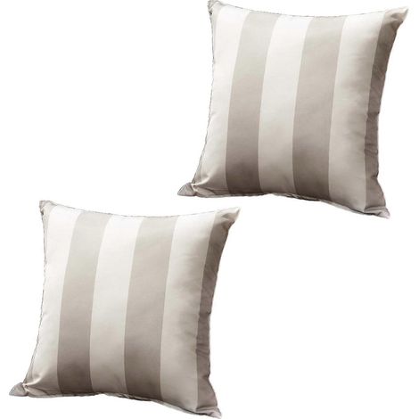 Housses de coussin imperméables Jikaix (lot de 2), adaptées à une utilisation extérieure, résistantes, lavables, couleurs grand teint, séchage rapide et respirantes. (1/4)