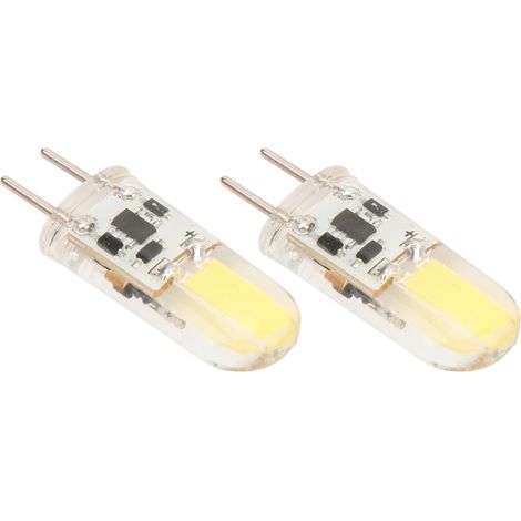 Ampoules LED en silicone GY6.35 COB 1505 3W 12V 300LM pour armoires, penderies, extérieur, bureau à domicile, plafond, lumière blanche froide, 6000K-6500K (1/5)