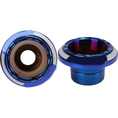 Paire de Protège-Carters Avant Moto, Embouts de Fourche Antichute, Protection Chute Universelle pour Motocyclette, Kit de 2 Pièces, Bleu (1/5)