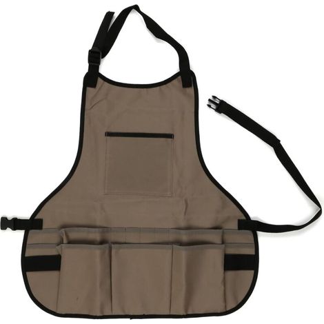Sac à outils d'électricien polyvalent, rangement de laisse, tablier d'outils de jardin pour agriculteur amateur (gris) (1/5)