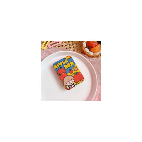Boîte en métal rectangulaire, petite boîte de rangement motif pomme pour bijoux et accessoires (1/3)