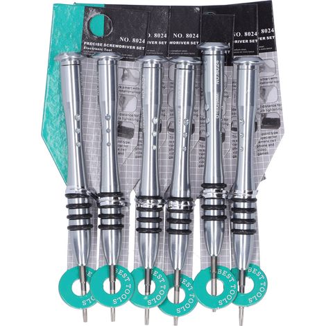 Kit de réparation de 6 tournevis en étoile pour le démontage d'iPhone et autres produits électroniques T6 (1/5)