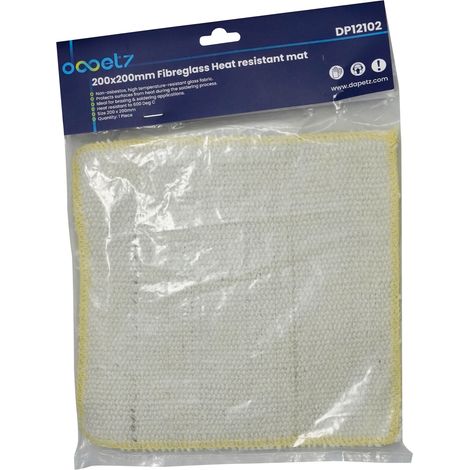 Dapetz ® Plumbers Soldering Mat, High Temperature Soldering Mat, Heat Resistant Soldering Brazing Flame Retardant Welding Protection Matt 200mm x 200mm Plumbers Brazing Pad (1/5)