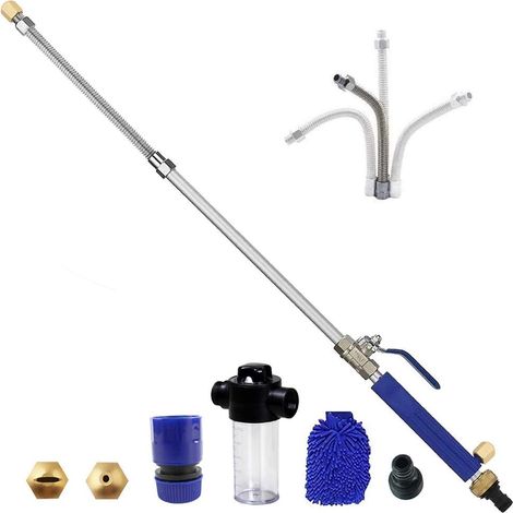 ZOLGINAH Buse de tuyau haute pression pour nettoyeur haute pression, avec canon à mousse de neige, pulvérisateur d'arrosage automatique, lavage de fenêtre (1/5)