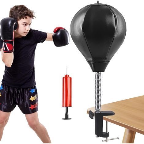 Table de punching ball : bureau punching, poire de frappe bureau, mini sac de frappe de table anti-stress avec pince de table, balle de boxe, sac de frappe de bureau, ensemble de punching ball (1/5)