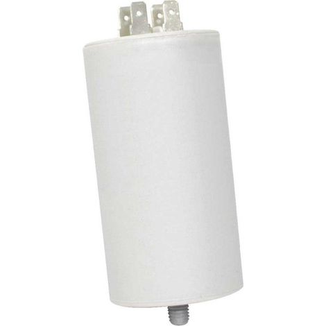 Condensateur Permanent 45 μf 450 V Condensateur Moteur 50 Mm X 94 Mm (diam. X Haute.) à  Cosses Faston Double 6,35 Mm