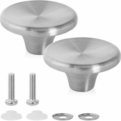 2 Pcs Stainless Steel Pot Lid Knob For Dutch Ovens Cast Iron Heat Resistant General Replacement Handle Enamelled Cast Iron (1/5)