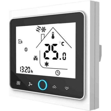 Thermostat WiFi pour chaudière à gaz, thermostat intelligent, écran LCD (TN écran), -blanc/noir (1/5)