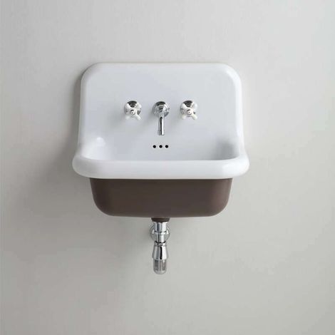 Lavabo   escolar de cerámica 60 cm - True Colors - Marrón (1/5)