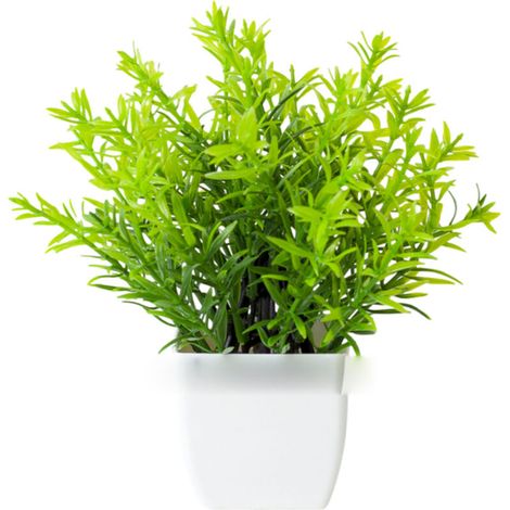 Une petite plante artificielle en pot, pour table, étagère, salle de bain - Une petite plante artificielle en pot, pour table, étagère, salle de bain