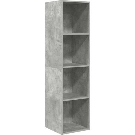 Meuble TV mural, Étagère TV, Meuble de Salon, Gris béton 37x37x142, 5 cm Aggloméré OIB1353E (1/5)