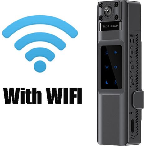 Outdoor HD 720P Strafverfolgungs-Recorder mit Infrarot-Nachtsichtobjektiv, drehbarer Action-Kamera mit magnetischer Befestigung, L8-L13 mit WLAN. (1/3)