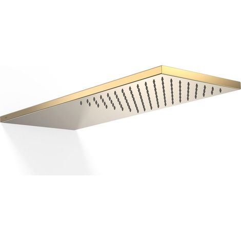 TRES 29990302OR COMPLEMENTOS DE DUCHA Rociador De Ducha A Pared Color Oro 24K - ref: 29990302OR