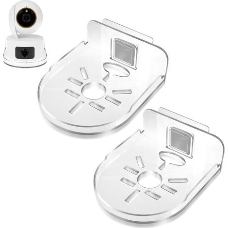 2 Pièces Support Mural Compatible avec TP-Link Tapo Caméra Surveillance, Plastique Universels Accessoires Supports pour Caméra Dôme (1/5)