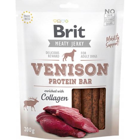 Brit Meaty Jerky Snack Proteinriegel Wildfleisch 200g (1/4)