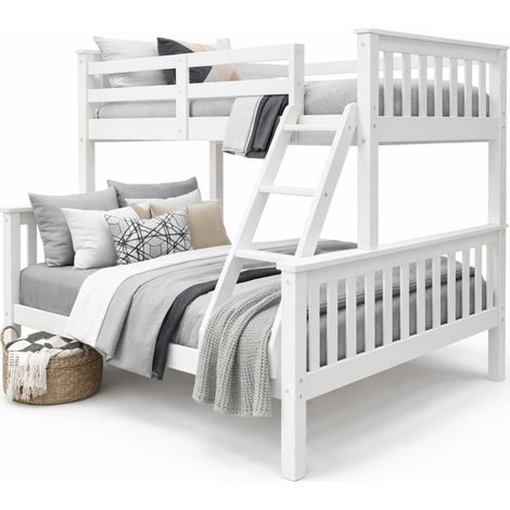 Lit Superposé Matrimonial en Bois Arenas Vicawu - Blanc (1/5)