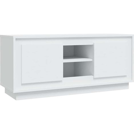 Maison Exclusive - TV-Schrank Weiß 102x35x45 cm Holzwerkstoff