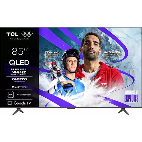 TCL – TV QLED 85" (215 cm) 4K UHD – Quantum Dot – Dolby Atmos – 4x HDMI 2.1 – Google TV – 288 Hz (1/3)