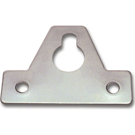 Aufhängeösen flache Form mit versenkten Anschraublöchern 64x46x1,5mm verzinkt