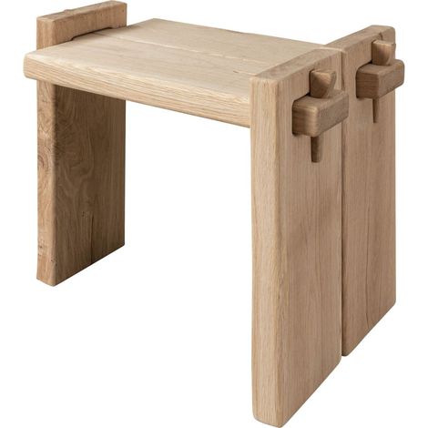 comodino in legno di Rovere 56x34x45 quercia naturale oliato OAK HEART 11
