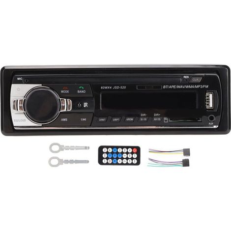 KI-Autoradio mit Sprachsteuerung, LED-Display, zwei USB 2.0-Anschlüssen für Freisprecheinrichtung und Autoradio-Empfänger zum Musikhören (1/5)